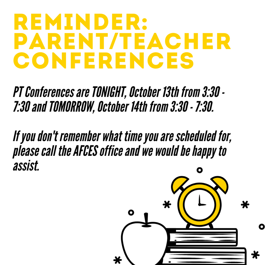 Parent/Teacher Conference Reminder