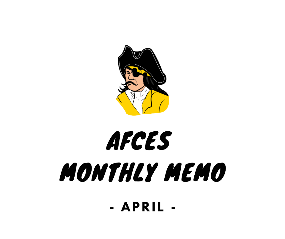 AFCES Monthly Memo - April