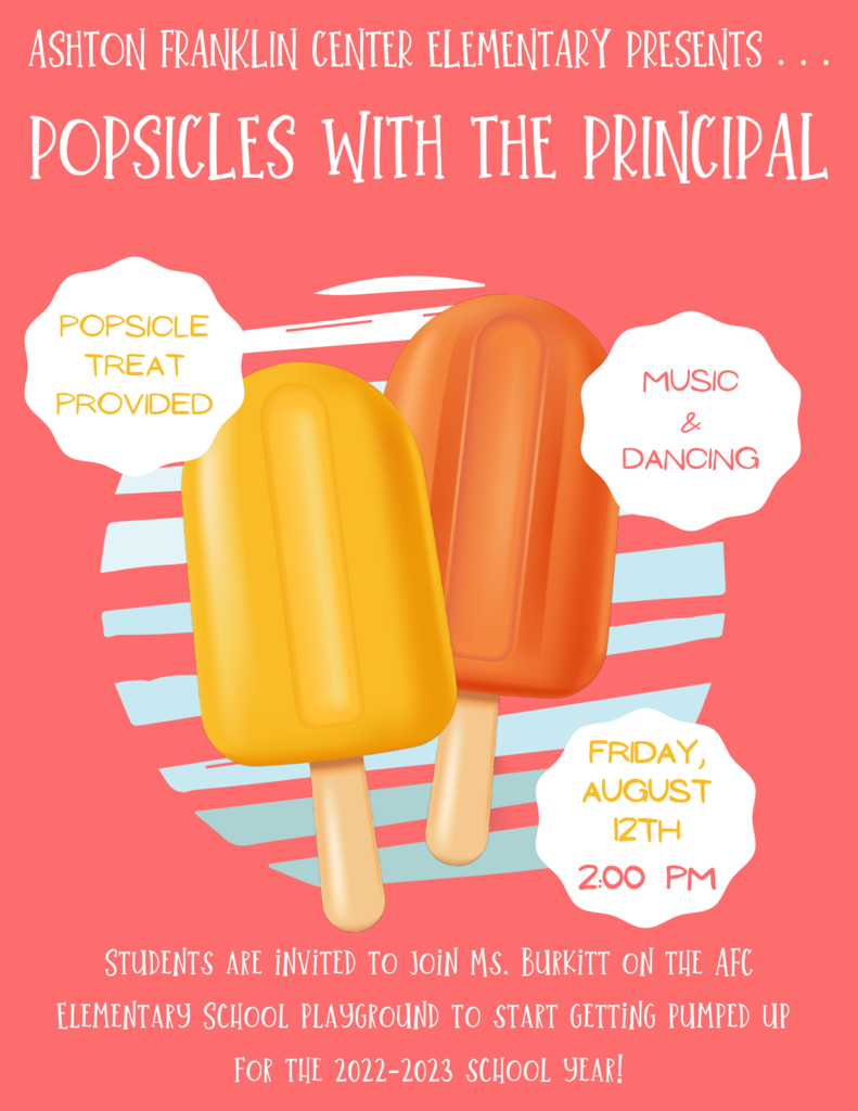 Popsicles with the Princpal